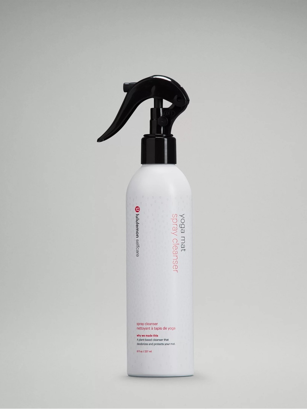 lululemon athletica White Bottle Yoga Mat Spray with Black Trigger